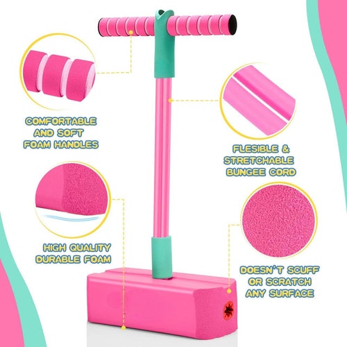 Foam Pogo Jumper for Kids – Fun Indoor Outdoor Jump Toy with Squeaky Sounds, Safe Soft Foam Base & Handles, Exercise Balance & Coordination – Boys & Girls Active Play Gift